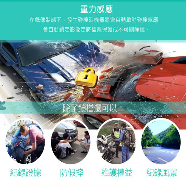 DV188 2K+2K 前後雙錄 機車行車紀錄器：圖片 3