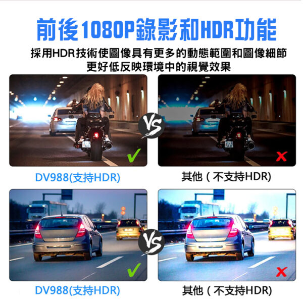 DV988 前後雙錄 機車行車紀錄器：圖片 5