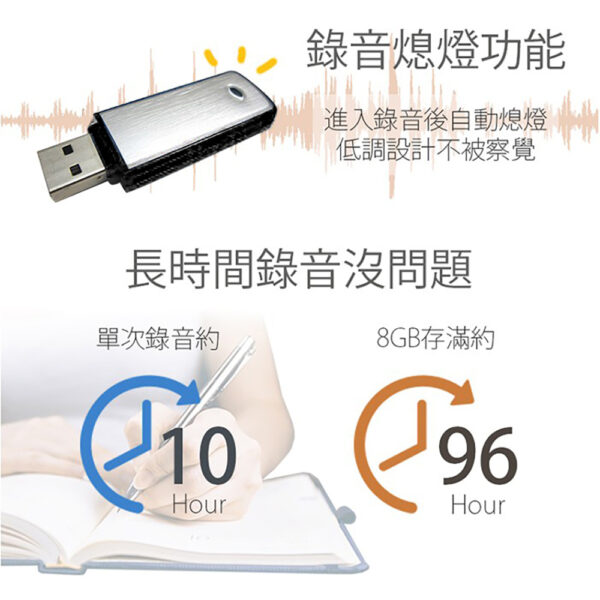 T10 隨身碟型錄音筆：圖片 4