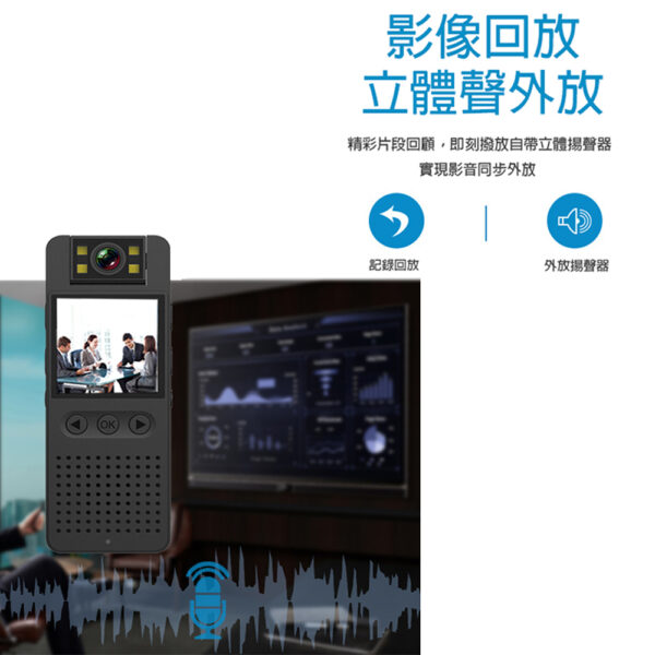 CS06 可180度翻轉WIFI警用執法儀：圖片 5
