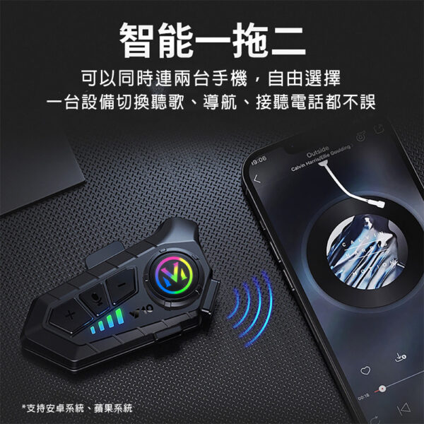 Y10 藍芽5.3安全帽耳機：圖片 3