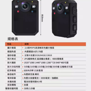 Alternative view of AI-S5 警用執法儀